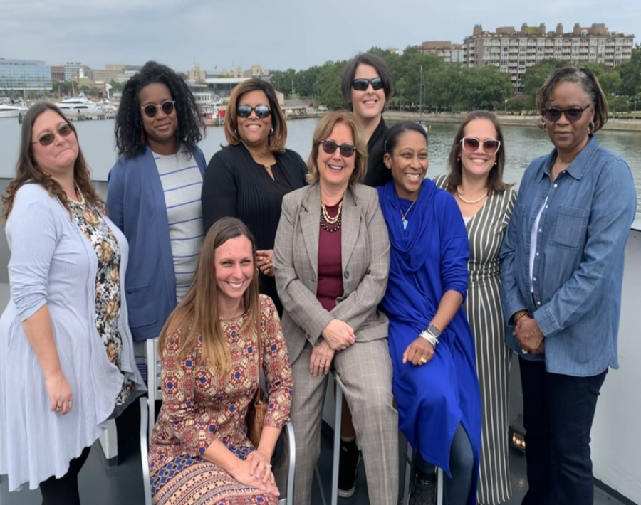 Some of our women, getting their sea legs!